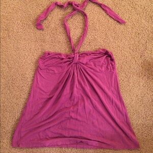 Happie Purple Flowy Halter top